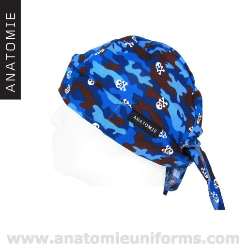 ANATOMIE BANDANA Chirurgien Bleu Camouflage - 019